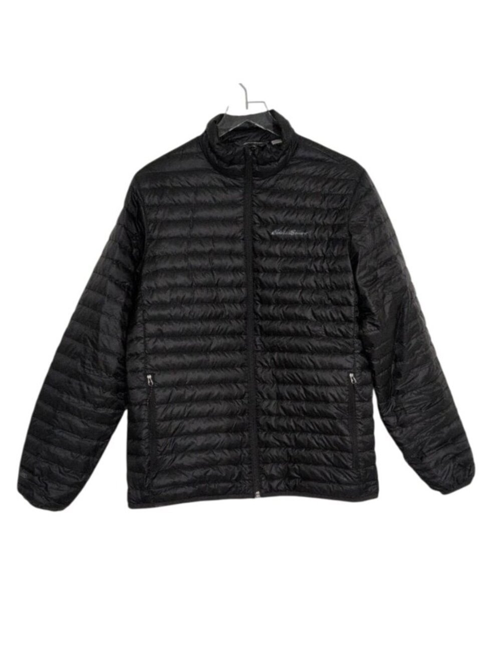 Eddie Bauer 650 Microlight Down Puffer Jacket Mens Size Medium Black Packable